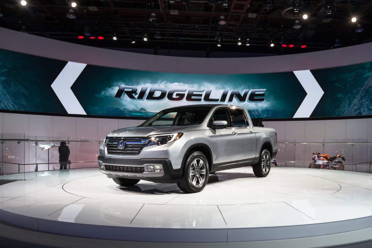 Honda Ridgeline truck at the North American International Auto Show (NAIAS), one of the most influential car shows in the world each year.