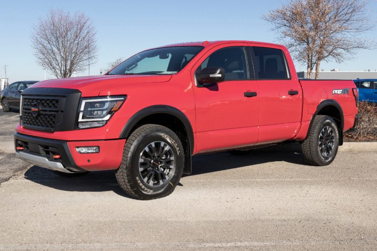 Nissan Titan pickup truck on the parking lot, Will Chevy Rims Fit A Nissan Titan?