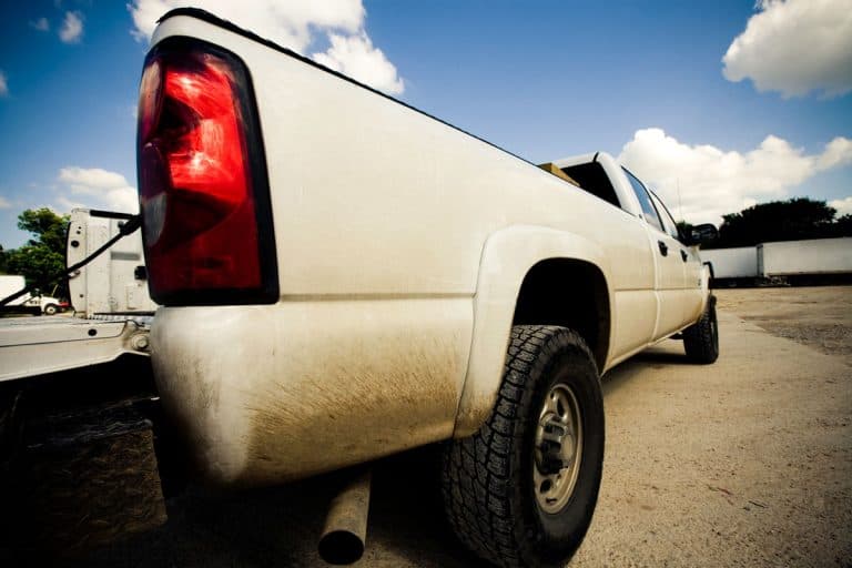 a photo of a nice day outside, white pick up truck rear photo, Dual Exhaust Ideas - 11 Must See Options For Your Truck