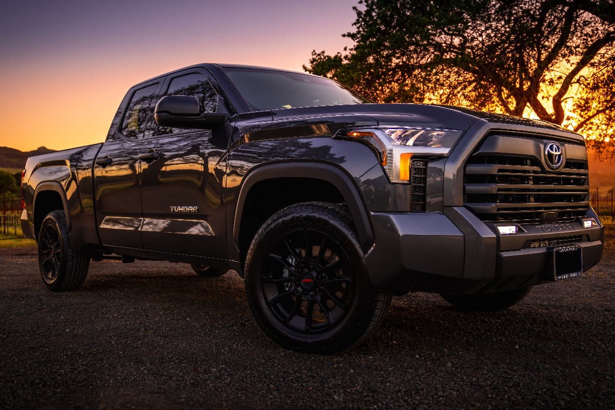 2022 Toyota Tundra SR5 Double cab car during sunset in Fairfield