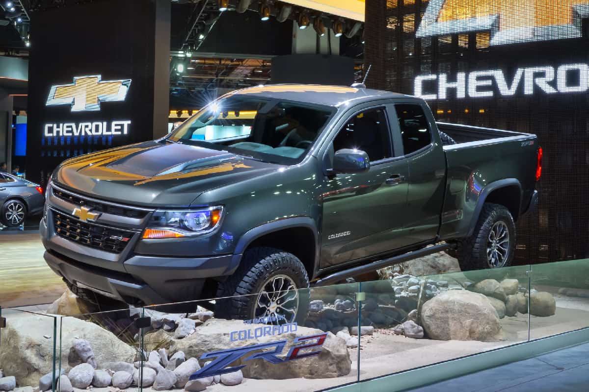 Chevrolet Colorado ZR2 truck on display
