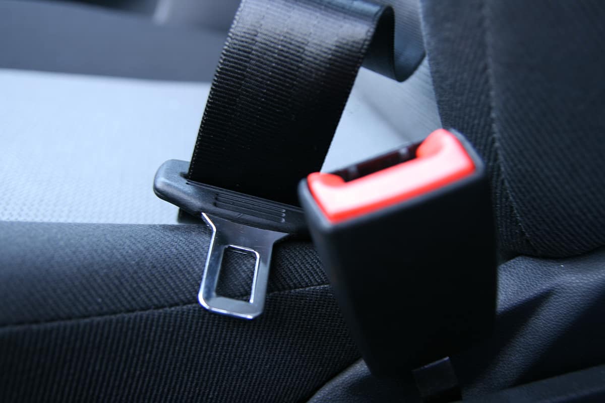 Not fastened car seat belt