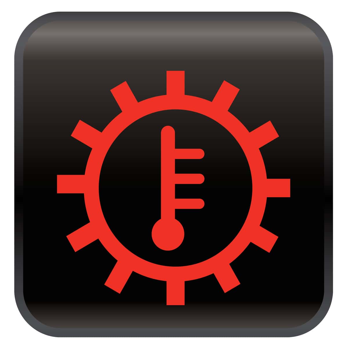 Transmission Temperature car warning light symbol/