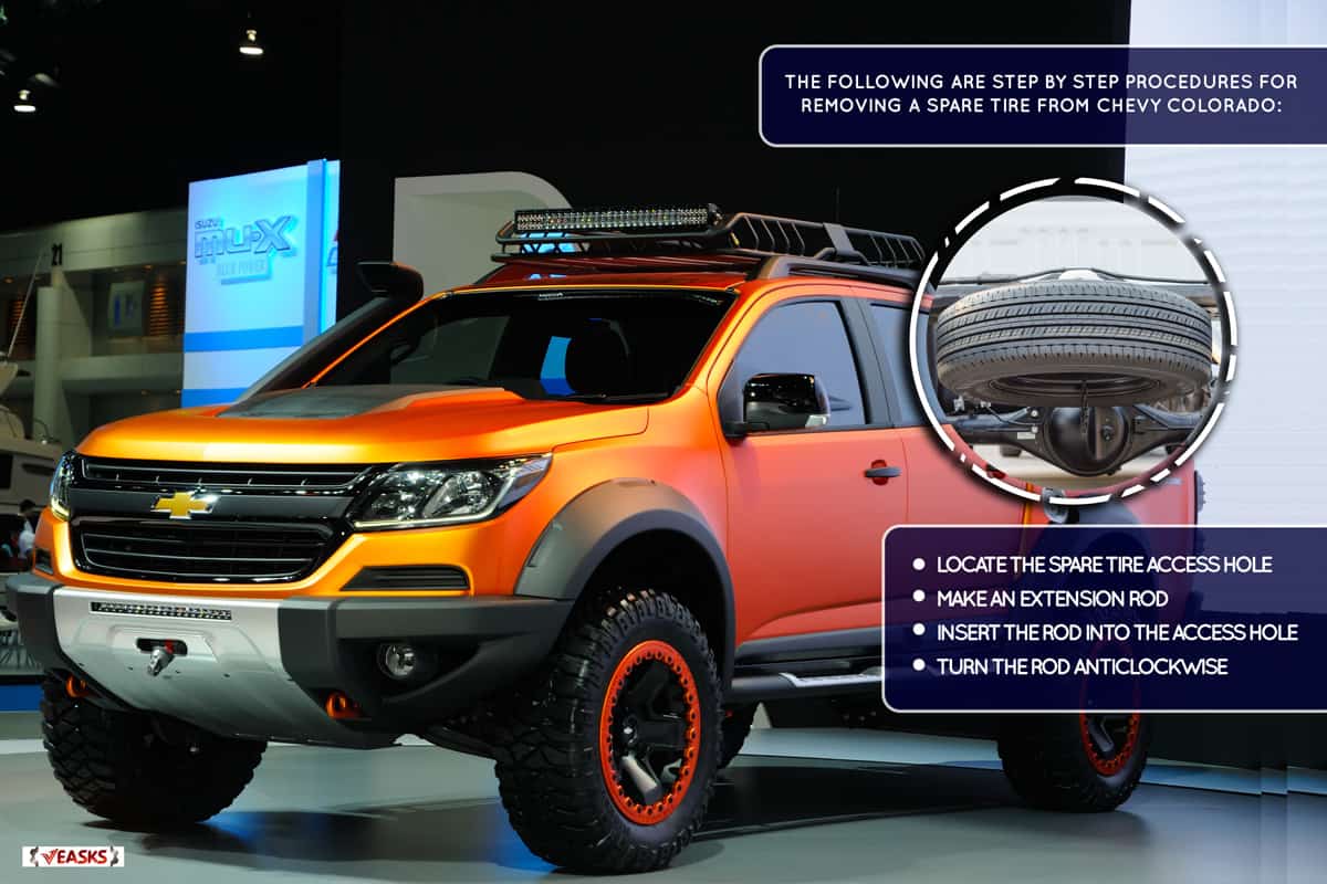 The Chevrolet Colorado Xtreme Concept is on display during The 37th International Motor Show , How To Get The Spare Tire Off A Chevy Colorado