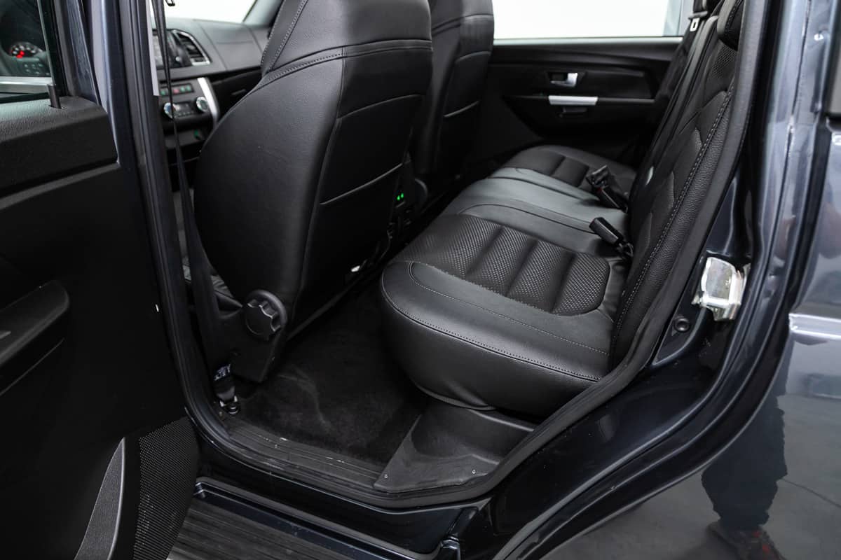  Clean car interior. Black back seats.