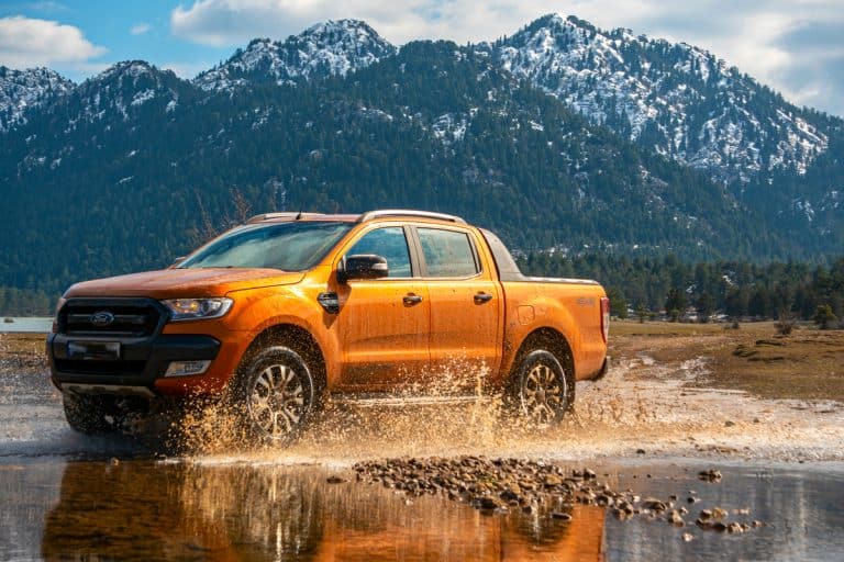 Ford Ranger pick-up truck is off roading in the mud of the river in the mountains of Antalya, How To Fix Powertrain Fault In Ford Ranger