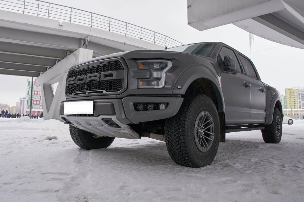 2021 Ford F-150-Raptor on the parking