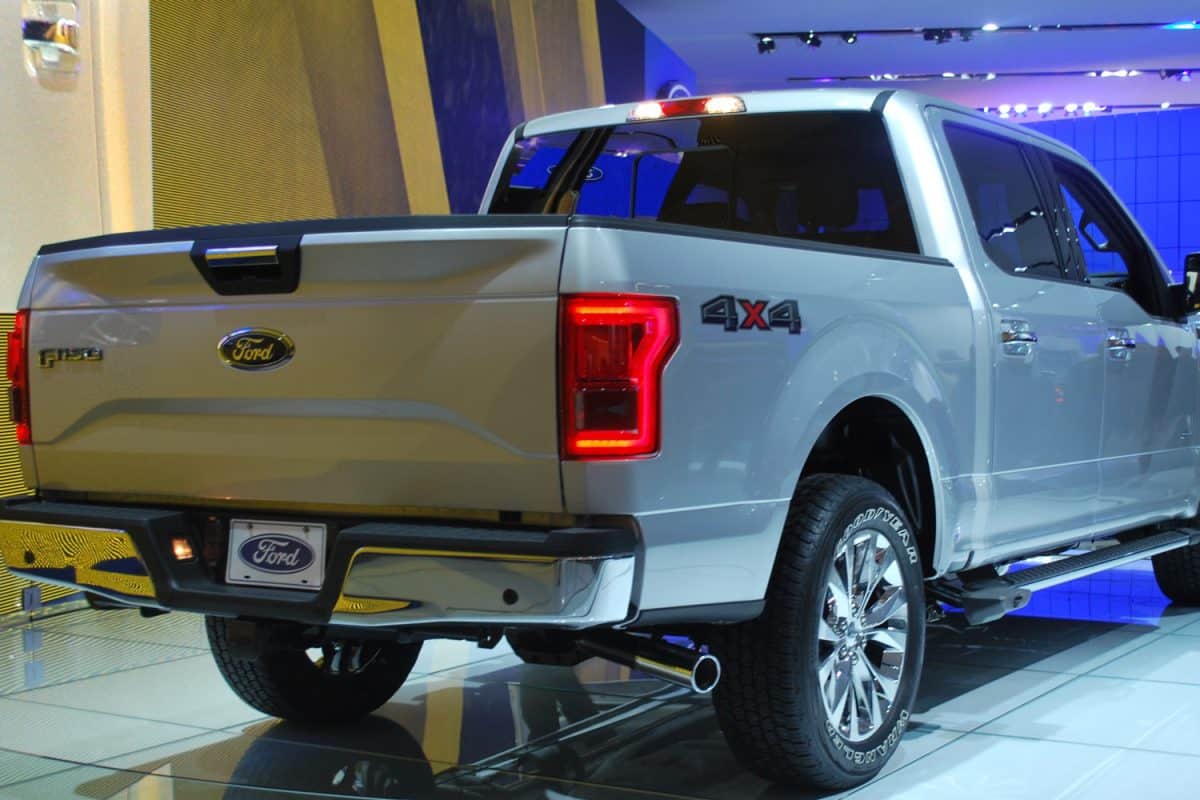 All New 2015 Aluminum Ford F-150 Pick-up Truck was demonstrated at the North American International Auto Show.